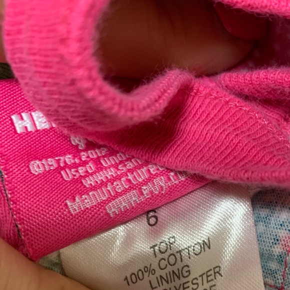 Hello Kitty Jumper Romper Girl’s 6 Fuchsia Pink Ruffle Tank Short Skort Combo - Picture 8 of 10